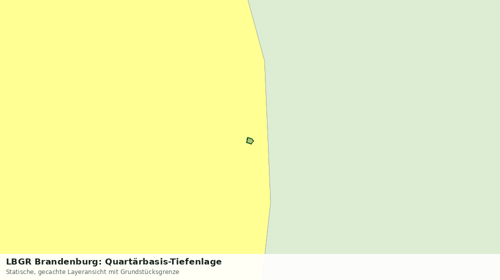 Statische Kartenansicht: LBGR Brandenburg: Quartärbasis-Tiefenlage