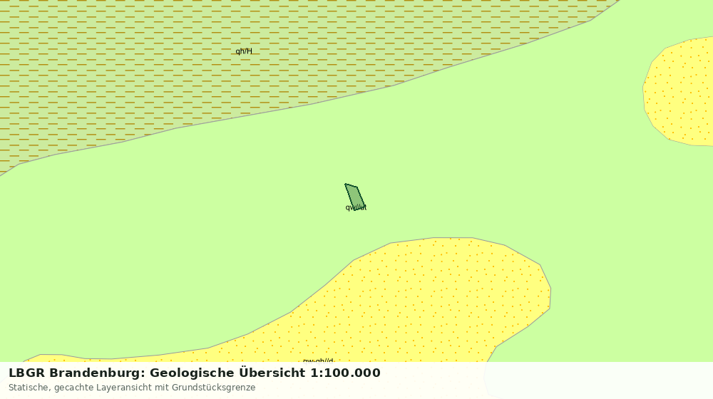 Statische Kartenansicht: LBGR Brandenburg: Geologische Übersicht 1:100.000