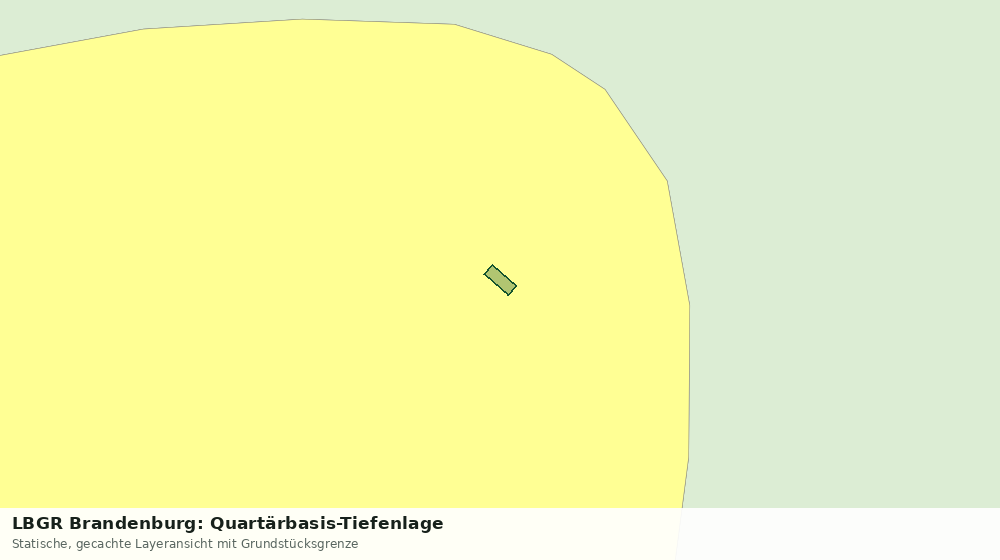 Statische Kartenansicht: LBGR Brandenburg: Quartärbasis-Tiefenlage