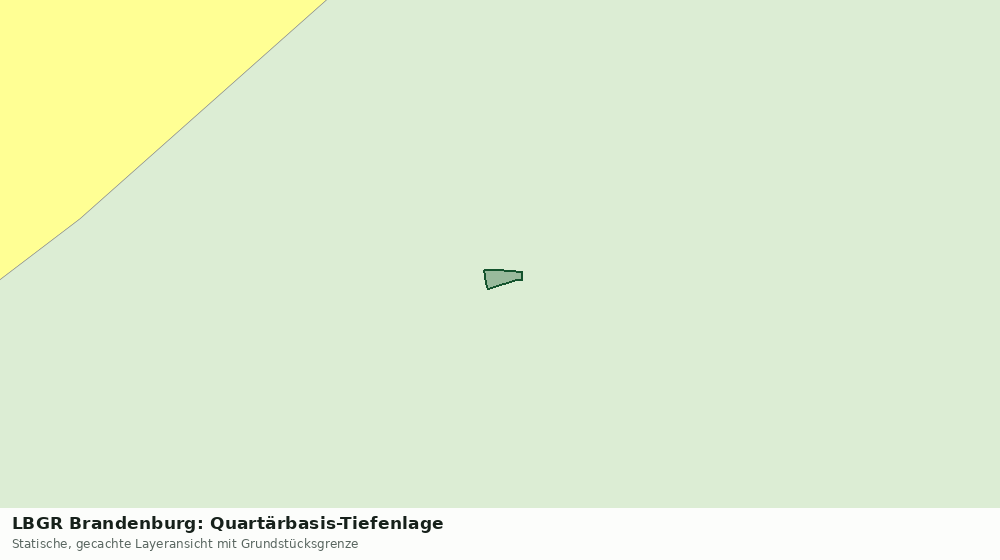 Statische Kartenansicht: LBGR Brandenburg: Quartärbasis-Tiefenlage