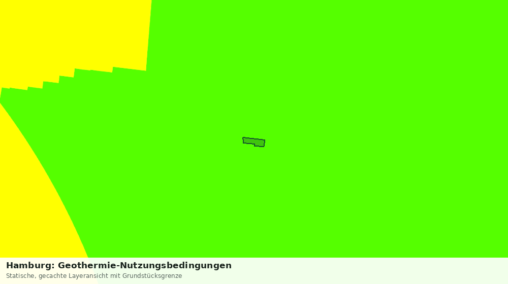 Statische Kartenansicht: Hamburg: Geothermie-Nutzungsbedingungen