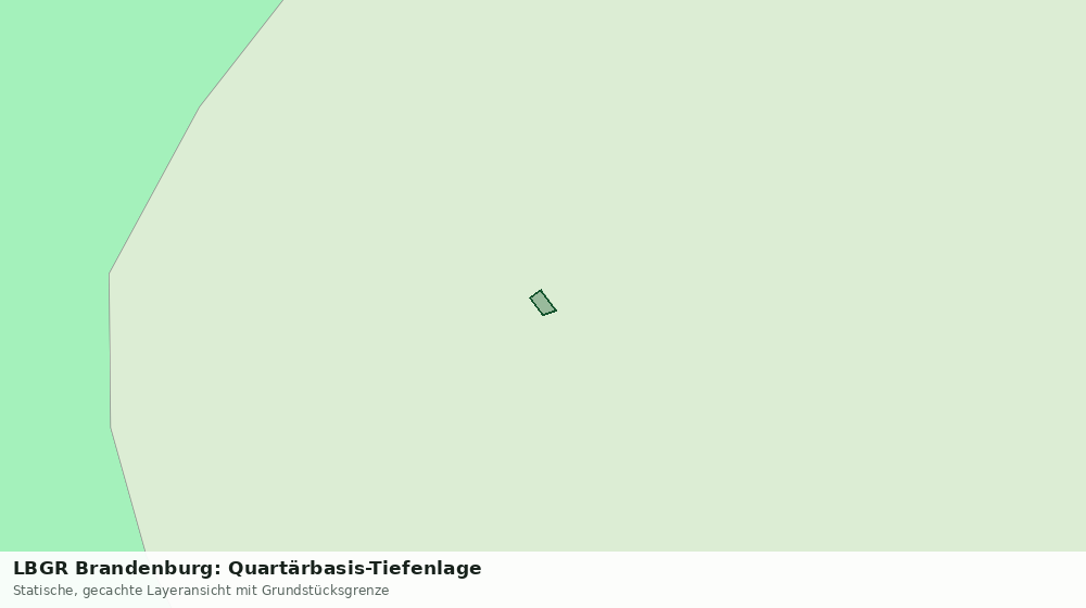 Statische Kartenansicht: LBGR Brandenburg: Quartärbasis-Tiefenlage