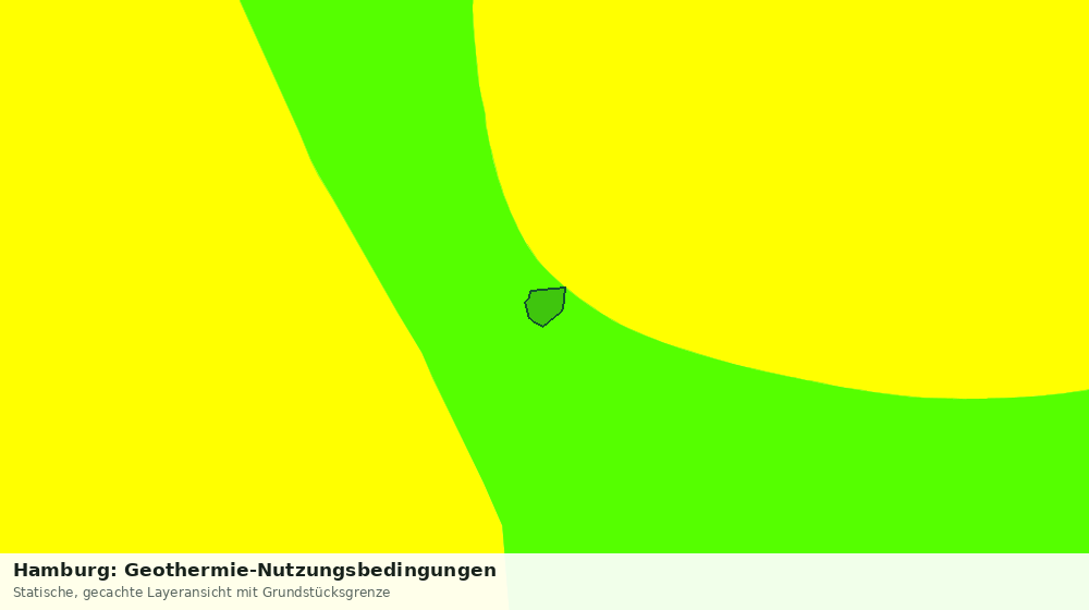 Statische Kartenansicht: Hamburg: Geothermie-Nutzungsbedingungen