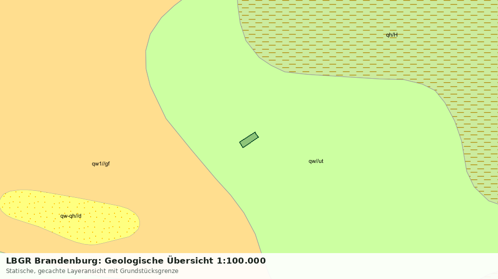 Statische Kartenansicht: LBGR Brandenburg: Geologische Übersicht 1:100.000