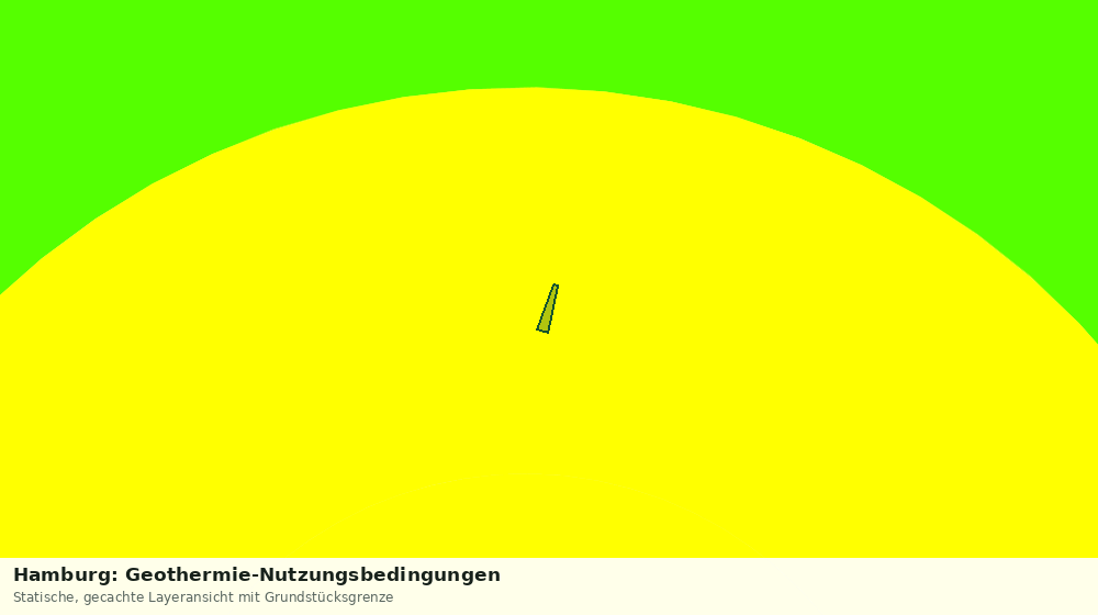 Statische Kartenansicht: Hamburg: Geothermie-Nutzungsbedingungen