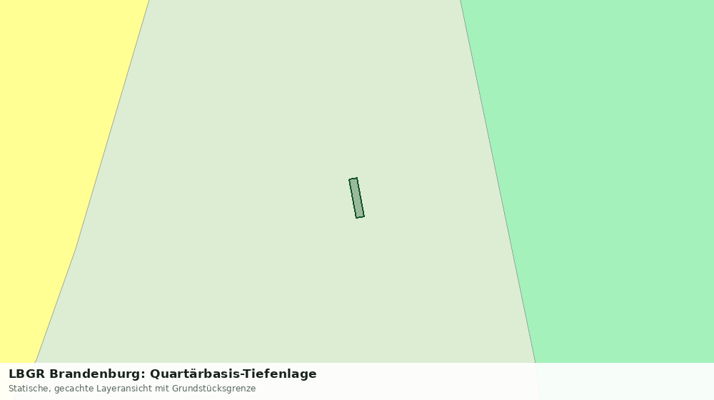Statische Kartenansicht: LBGR Brandenburg: Quartärbasis-Tiefenlage