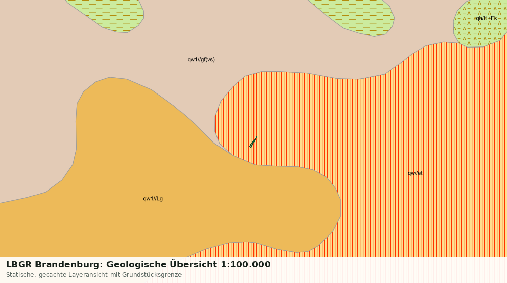 Statische Kartenansicht: LBGR Brandenburg: Geologische Übersicht 1:100.000