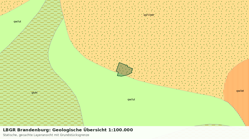 Statische Kartenansicht: LBGR Brandenburg: Geologische Übersicht 1:100.000
