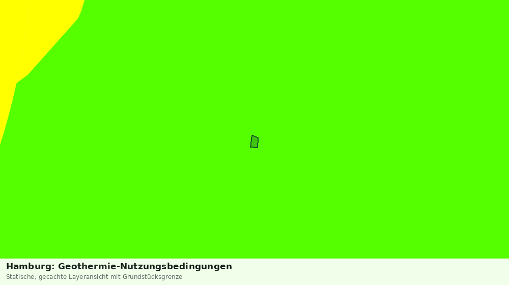 Statische Kartenansicht: Hamburg: Geothermie-Nutzungsbedingungen