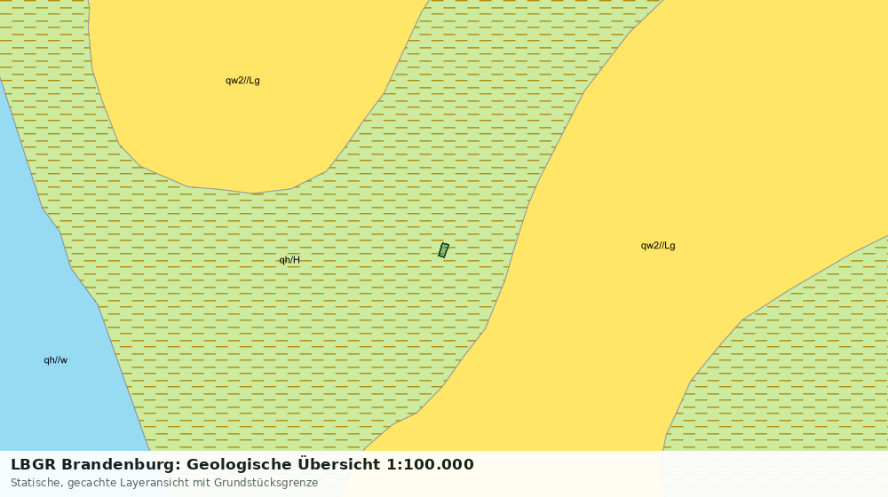 Statische Kartenansicht: LBGR Brandenburg: Geologische Übersicht 1:100.000
