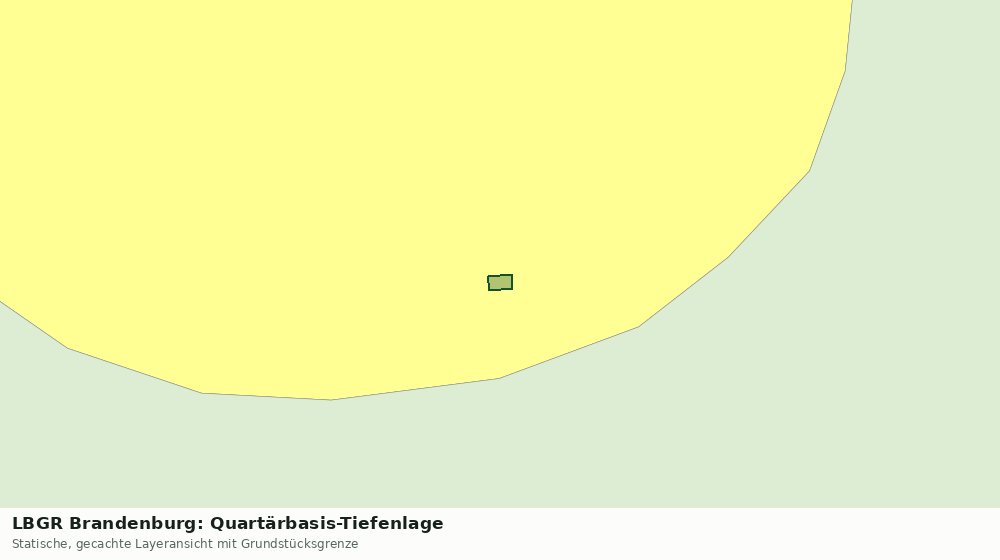 Statische Kartenansicht: LBGR Brandenburg: Quartärbasis-Tiefenlage