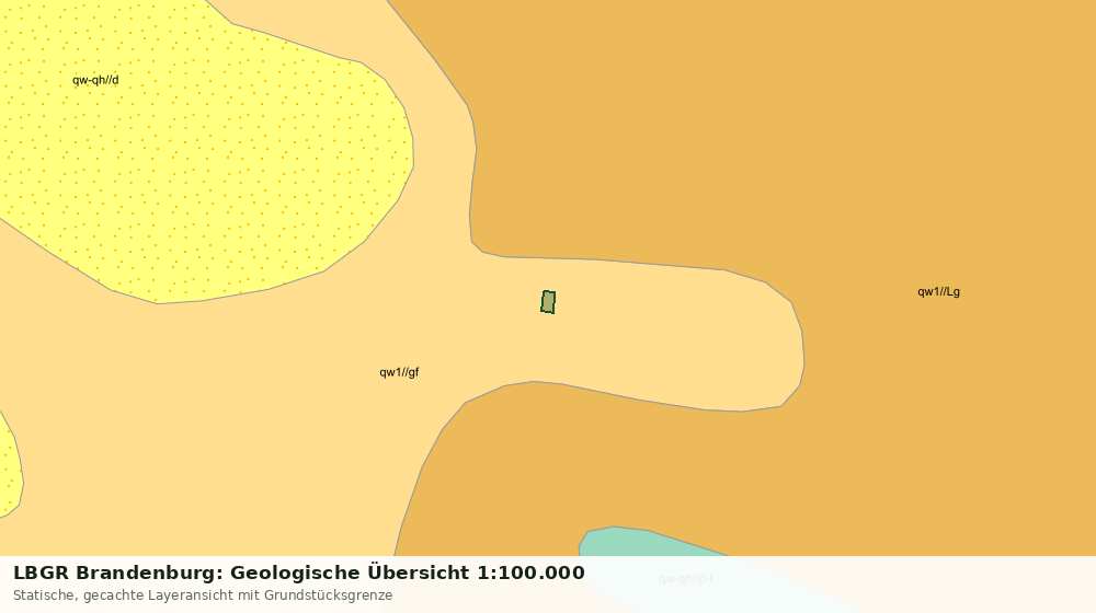 Statische Kartenansicht: LBGR Brandenburg: Geologische Übersicht 1:100.000