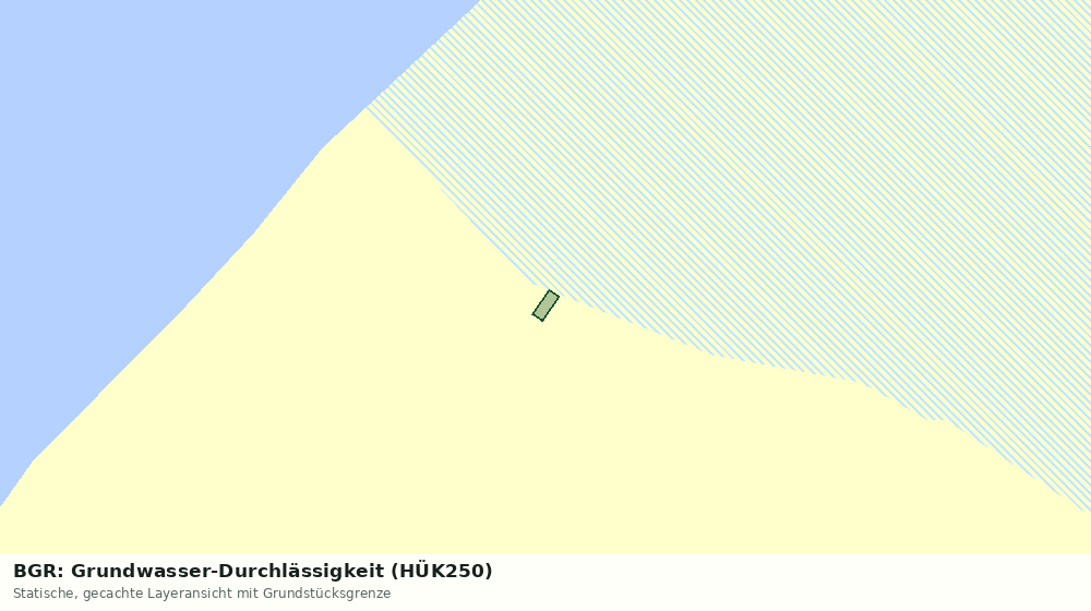 Statische Kartenansicht: BGR: Grundwasser-Durchlässigkeit (HÜK250)