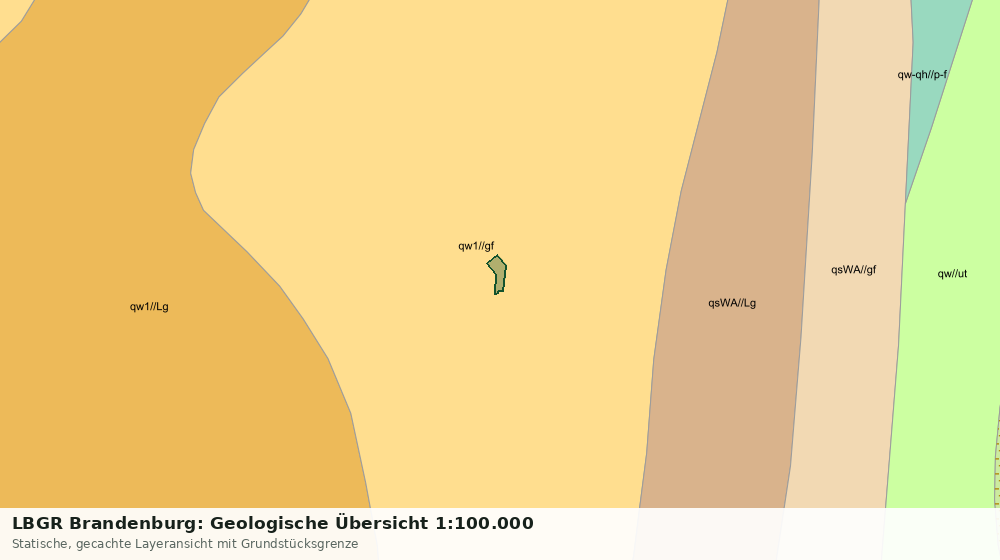 Statische Kartenansicht: LBGR Brandenburg: Geologische Übersicht 1:100.000