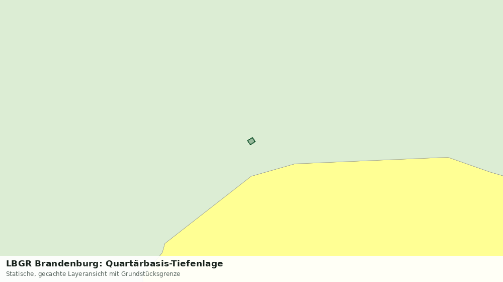 Statische Kartenansicht: LBGR Brandenburg: Quartärbasis-Tiefenlage