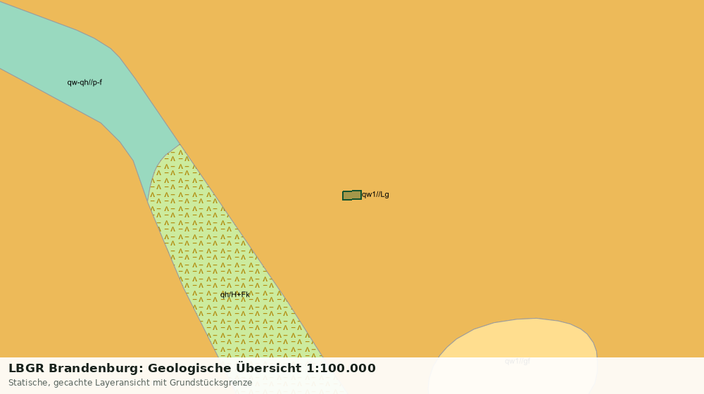 Statische Kartenansicht: LBGR Brandenburg: Geologische Übersicht 1:100.000