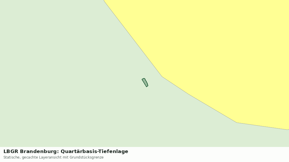 Statische Kartenansicht: LBGR Brandenburg: Quartärbasis-Tiefenlage