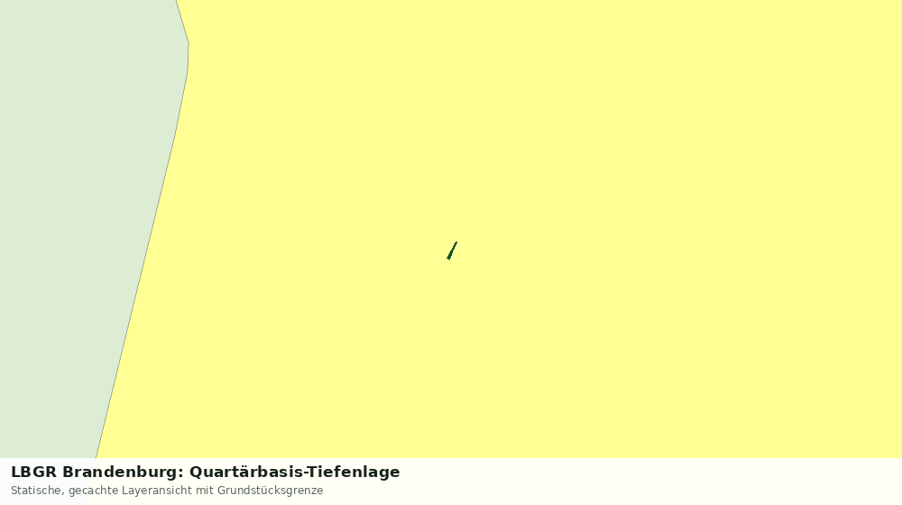 Statische Kartenansicht: LBGR Brandenburg: Quartärbasis-Tiefenlage