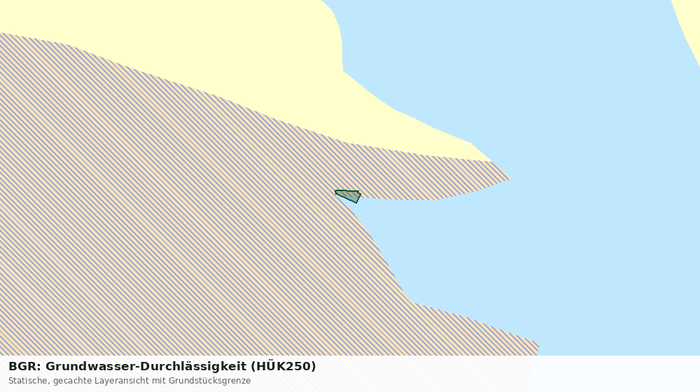 Statische Kartenansicht: BGR: Grundwasser-Durchlässigkeit (HÜK250)