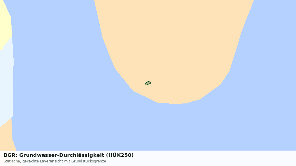 Statische Kartenansicht: BGR: Grundwasser-Durchlässigkeit (HÜK250)