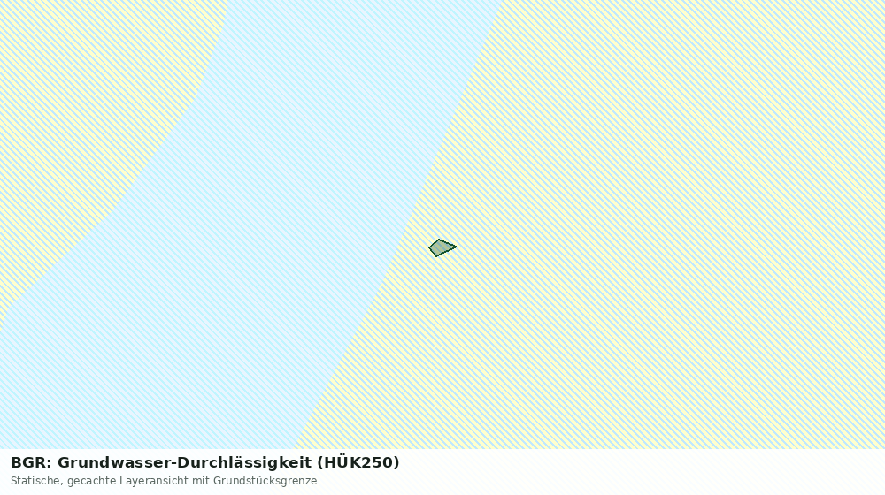 Statische Kartenansicht: BGR: Grundwasser-Durchlässigkeit (HÜK250)