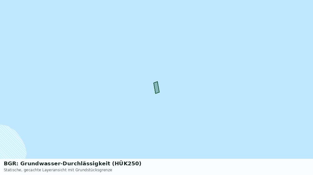 Statische Kartenansicht: BGR: Grundwasser-Durchlässigkeit (HÜK250)