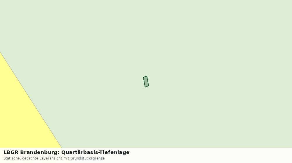 Statische Kartenansicht: LBGR Brandenburg: Quartärbasis-Tiefenlage