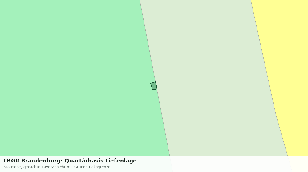 Statische Kartenansicht: LBGR Brandenburg: Quartärbasis-Tiefenlage