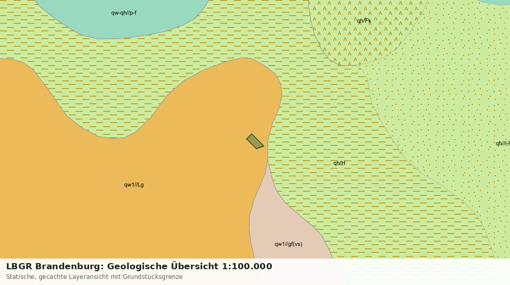 Statische Kartenansicht: LBGR Brandenburg: Geologische Übersicht 1:100.000