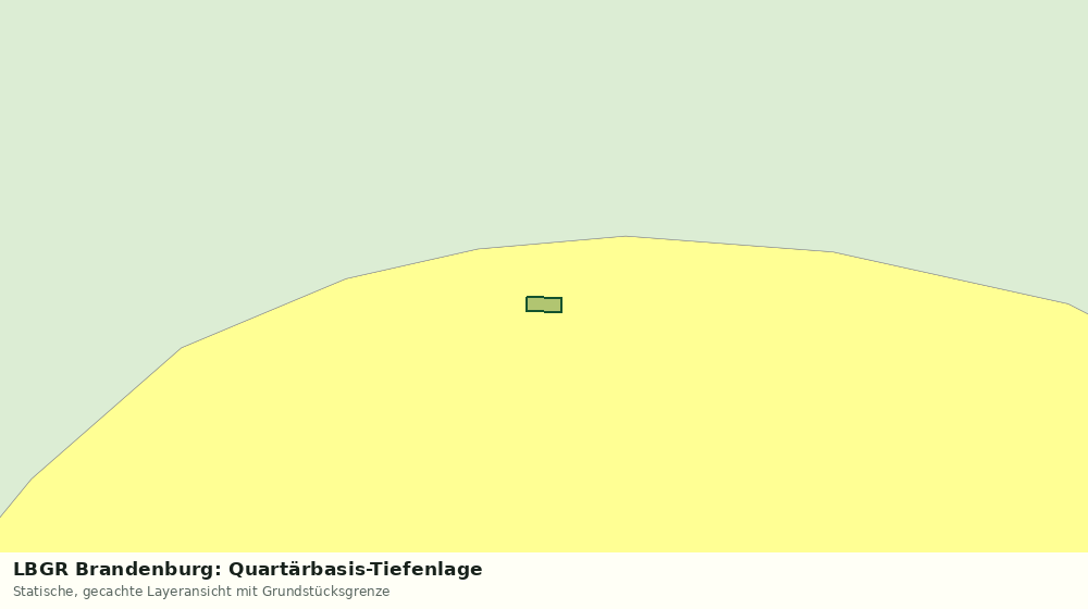 Statische Kartenansicht: LBGR Brandenburg: Quartärbasis-Tiefenlage