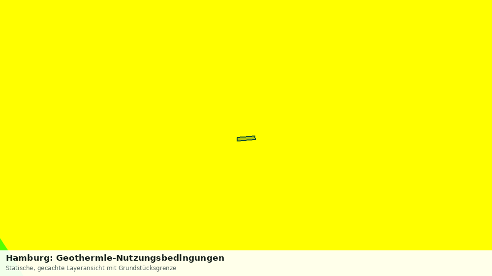 Statische Kartenansicht: Hamburg: Geothermie-Nutzungsbedingungen