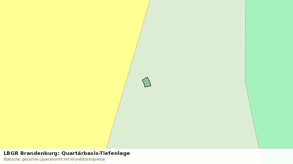 Statische Kartenansicht: LBGR Brandenburg: Quartärbasis-Tiefenlage