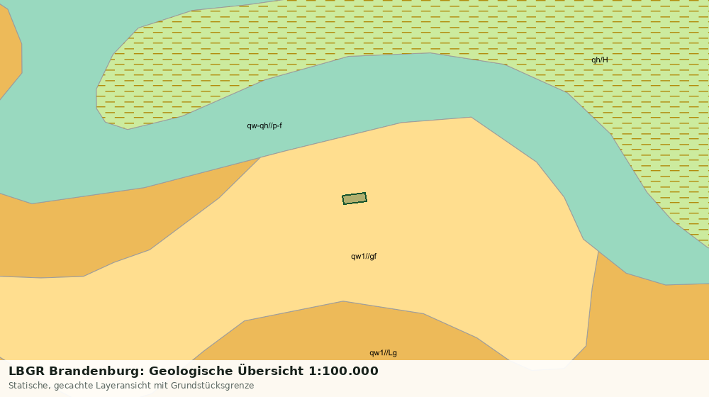 Statische Kartenansicht: LBGR Brandenburg: Geologische Übersicht 1:100.000