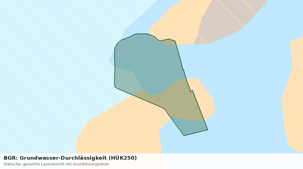 Statische Kartenansicht: BGR: Grundwasser-Durchlässigkeit (HÜK250)