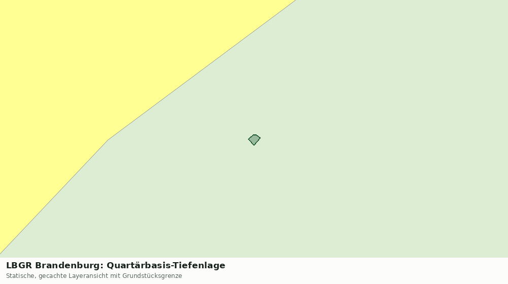 Statische Kartenansicht: LBGR Brandenburg: Quartärbasis-Tiefenlage