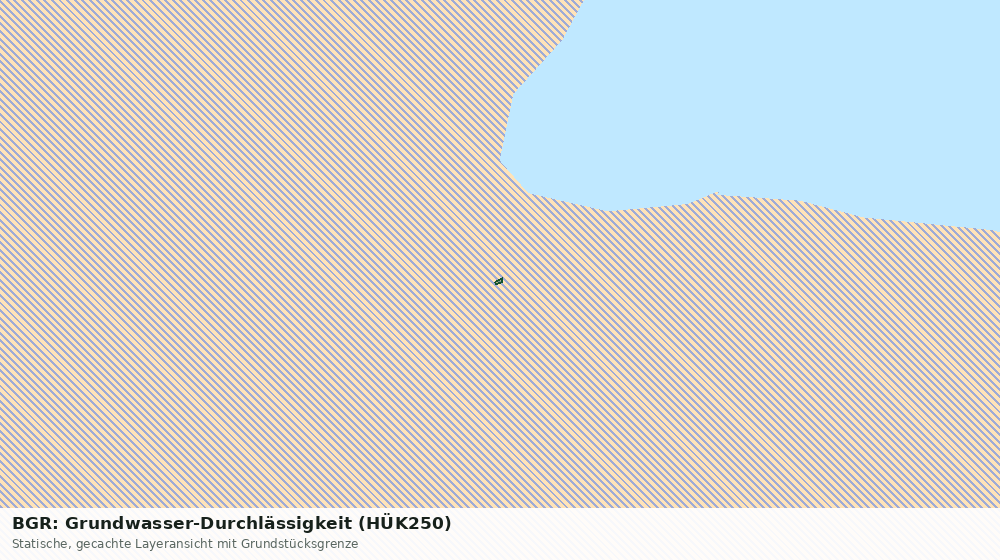 Statische Kartenansicht: BGR: Grundwasser-Durchlässigkeit (HÜK250)