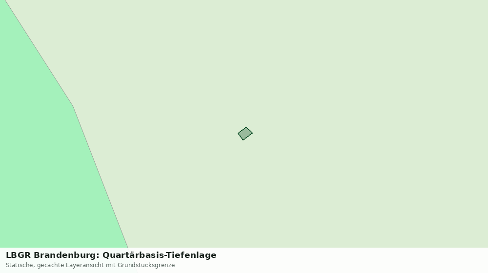 Statische Kartenansicht: LBGR Brandenburg: Quartärbasis-Tiefenlage