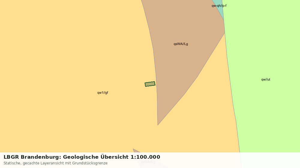 Statische Kartenansicht: LBGR Brandenburg: Geologische Übersicht 1:100.000