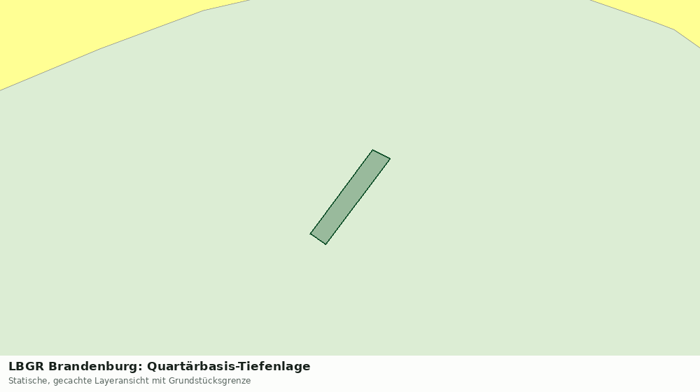 Statische Kartenansicht: LBGR Brandenburg: Quartärbasis-Tiefenlage