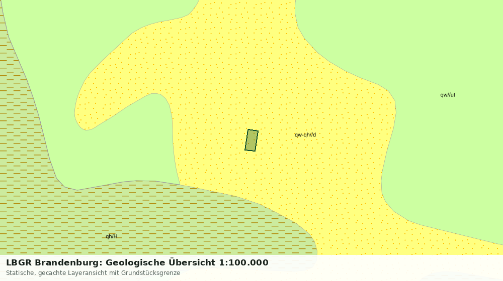 Statische Kartenansicht: LBGR Brandenburg: Geologische Übersicht 1:100.000