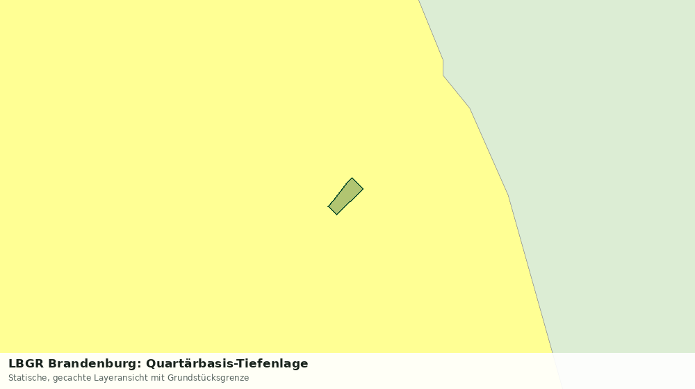 Statische Kartenansicht: LBGR Brandenburg: Quartärbasis-Tiefenlage