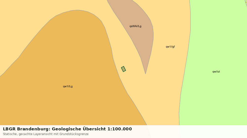 Statische Kartenansicht: LBGR Brandenburg: Geologische Übersicht 1:100.000