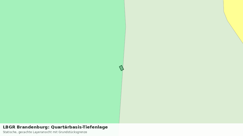 Statische Kartenansicht: LBGR Brandenburg: Quartärbasis-Tiefenlage