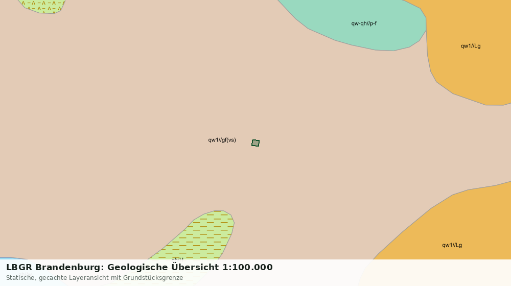 Statische Kartenansicht: LBGR Brandenburg: Geologische Übersicht 1:100.000