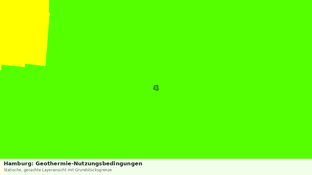 Statische Kartenansicht: Hamburg: Geothermie-Nutzungsbedingungen