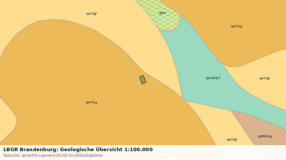 Statische Kartenansicht: LBGR Brandenburg: Geologische Übersicht 1:100.000