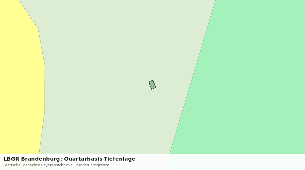 Statische Kartenansicht: LBGR Brandenburg: Quartärbasis-Tiefenlage