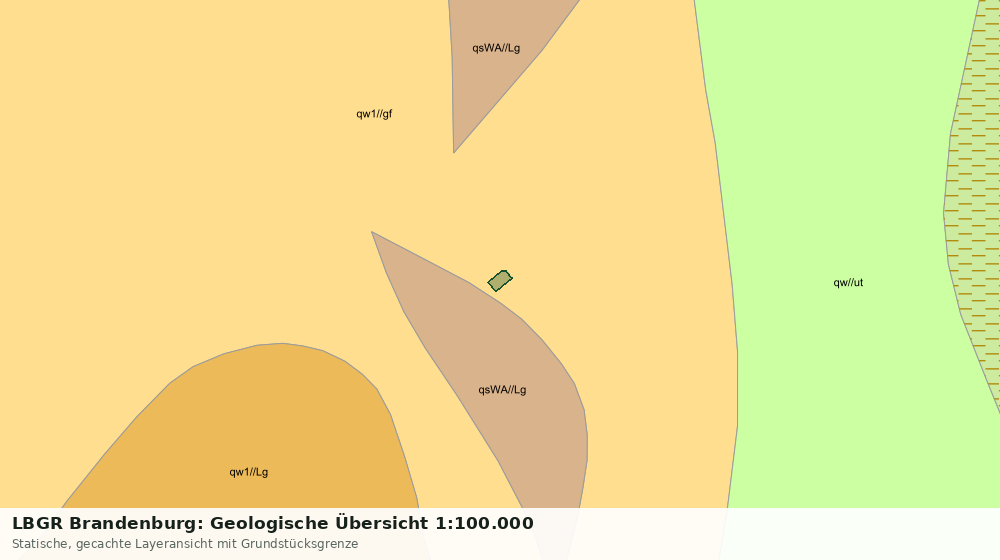 Statische Kartenansicht: LBGR Brandenburg: Geologische Übersicht 1:100.000