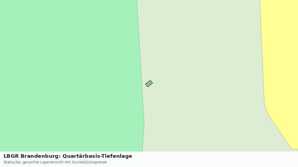Statische Kartenansicht: LBGR Brandenburg: Quartärbasis-Tiefenlage