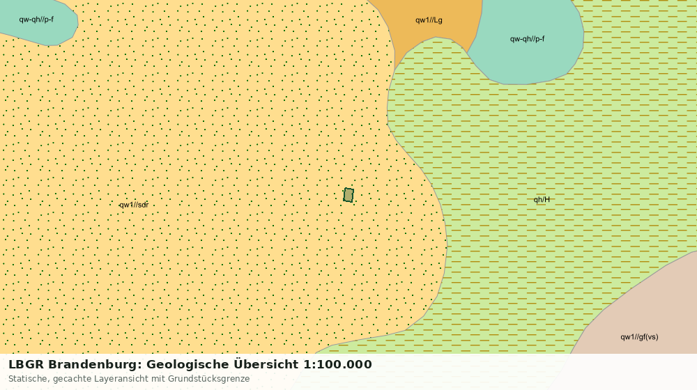 Statische Kartenansicht: LBGR Brandenburg: Geologische Übersicht 1:100.000